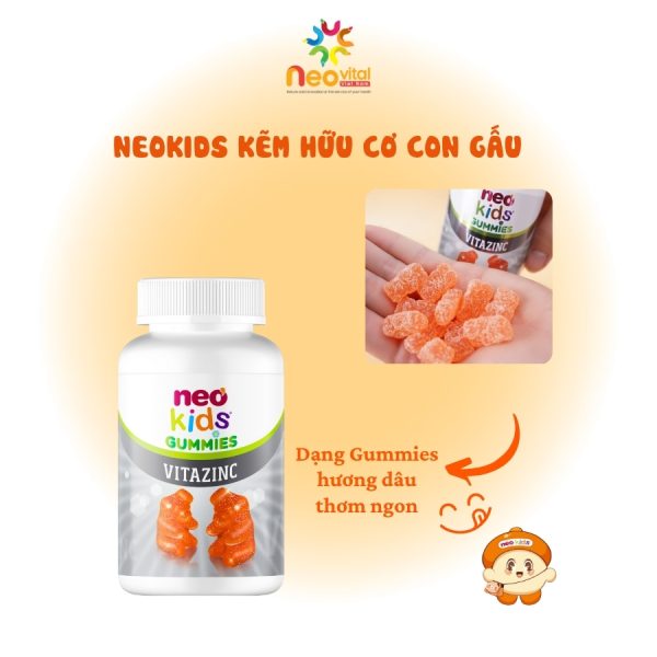 neo kids kẽm hữu cơ cho bé